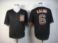 Detroit Tigers #6 Al Kaline Black Fashion Stitched MLB Jersey