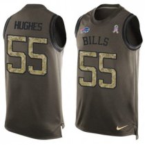 Nike Bills -55 Jerry Hughes Green Stitched NFL Limited Salute To Service Tank Top Jersey Nike Bills -55 Jerry Hughes Green Stitched NFL Limited Salute To Service Tank Top Jersey