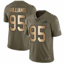 Nike Bills -95 Kyle Williams Olive Gold Stitched NFL Limited 2017 Salute To Service Jersey Nike Bills -95 Kyle Williams Olive Gold Stitched NFL Limited 2017 Salute To Service Jersey