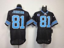 Nike Lions -81 Calvin Johnson Black Alternate With C Patch Stitched NFL Elite Jersey Nike Lions -81 Calvin Johnson Black Alternate With C Patch Stitched NFL Elite Jersey