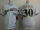 Milwaukee Brewers -30 Tyler Thornburg White Cool Base Stitche MLB Jersey
