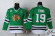 Autographed Chicago Blackhawks -19 Jonathan Toews Green Stitched NHL Jersey