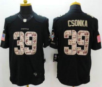 Nike Miami Dolphins -39 Larry Csonka Black Stitched NFL Limited Salute to Service Jersey Nike Miami Dolphins -39 Larry Csonka Black Stitched NFL Limited Salute to Service Jersey