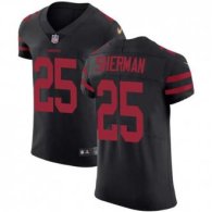 Nike 49ers -25 Richard Sherman Black Alternate Stitched NFL Vapor Untouchable Elite Jersey