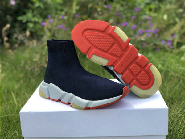 Authentic Balenciaga Speed Trainer Dark Blue (women)