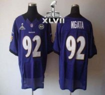 Nike Ravens -92 Haloti Ngata Purple Team Color Super Bowl XLVII Men Stitched NFL Elite Jersey Nike Ravens -92 Haloti Ngata Purple Team Color Super Bowl XLVII Men Stitched NFL Elite Jersey