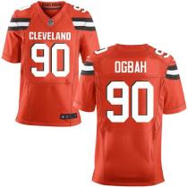 Nike Browns -90 Emmanuel Ogbah Orange Alternate Stitched NFL New Elite Jersey Nike Browns -90 Emmanuel Ogbah Orange Alternate Stitched NFL New Elite Jersey