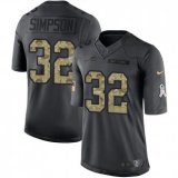 Buffalo Bills -32 O J Simpson Nike Anthracite 2016 Salute to Service Jersey