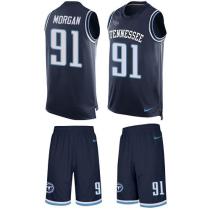 Titans -91 Derrick Morgan Navy Blue Alternate Stitched NFL Limited Tank Top Suit Jersey Titans -91 Derrick Morgan Navy Blue Alternate Stitched NFL Limited Tank Top Suit Jersey