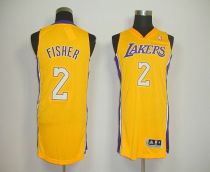 Revolution 30 Los Angeles Lakers -2 Derek Fisher Yellow Stitched NBA Jersey Revolution 30 Los Angeles Lakers -2 Derek Fisher Yellow Stitched NBA Jersey