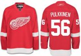 Detroit Red Wings -56 Teemu Pulkkinen Red Stitched NHL Jersey