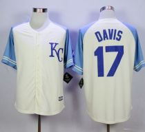 Kansas City Royals -17 Wade Davis Cream Exclusive Vintage Stitched MLB Jersey Kansas City Royals -17 Wade Davis Cream Exclusive Vintage Stitched MLB Jersey