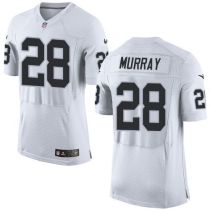 Nike Oakland Raiders #28 Latavius Murray White Men's Stitched NFL Elite Jersey Nike Oakland Raiders #28 Latavius Murray White Men's Stitched NFL Elite Jersey