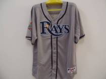Tampa Bay Rays #19 Scott Kazmir Stitched Grey MLB Jersey Tampa Bay Rays #19 Scott Kazmir Stitched Grey MLB Jersey