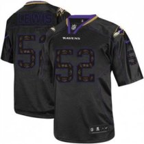 Nike Ravens -52 Ray Lewis New Lights Out Black Stitched NFL Elite Jersey Nike Ravens -52 Ray Lewis New Lights Out Black Stitched NFL Elite Jersey