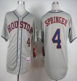 Houston Astros #4 George Springer Grey Cool Base Stitched MLB Jersey