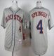 Houston Astros #4 George Springer Grey Cool Base Stitched MLB Jersey