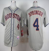 Houston Astros #4 George Springer Grey Cool Base Stitched MLB Jersey Houston Astros #4 George Springer Grey Cool Base Stitched MLB Jersey
