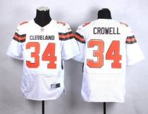Nike Cleveland Browns -34 Isaiah Crowell White Stitched NFL New Elite Jersey Nike Cleveland Browns -34 Isaiah Crowell White Stitched NFL New Elite Jersey