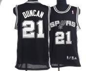 San Antonio Spurs -21 Tim Duncan Stitched black NBA Jersey