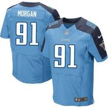 Nike Tennessee Titans -91 Derrick Morgan Light Blue Team Color Stitched NFL Elite Jersey Nike Tennessee Titans -91 Derrick Morgan Light Blue Team Color Stitched NFL Elite Jersey
