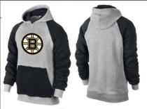 Boston Bruins Pullover Hoodie Grey & Black Boston Bruins Pullover Hoodie Grey & Black