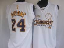 Los Angeles Lakers -24 Kobe Bryant White 2010 NBA Finals Champions Stitched NBA Jersey Los Angeles Lakers -24 Kobe Bryant White 2010 NBA Finals Champions Stitched NBA Jersey