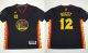 Golden State Warriors -12 Andrew Bogut Black Slate Chinese New Year Stitched NBA Jersey