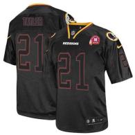 Nike Washington Redskins -21 Sean Taylor Lights Out Black With 80TH Patch Men's Stitched NFL Elite J