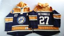 St Louis Blues -27 Alex Pietrangelo Navy Blue Gold Sawyer Hooded Sweatshirt Stitched NHL Jersey St Louis Blues -27 Alex Pietrangelo Navy Blue Gold Sawyer Hooded Sweatshirt Stitched NHL Jersey