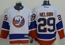 New York Islanders -29 Brock Nelson White Stitched NHL Jersey New York Islanders -29 Brock Nelson White Stitched NHL Jersey