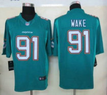 Nike Dolphins -91 Cameron Wake Aqua Green Team Color Stitched NFL Limited Jersey Nike Dolphins -91 Cameron Wake Aqua Green Team Color Stitched NFL Limited Jersey