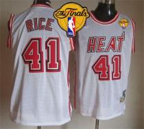 Miami Heat -41 Glen Rice White Throwback Finals Patch Stitched NBA Jersey Miami Heat -41 Glen Rice White Throwback Finals Patch Stitched NBA Jersey