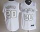 San Antonio Spurs -20 Manu Ginobili White Winter On-Court Stitched NBA Jersey