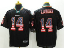 Nike Miami Dolphins -14 Jarvis Landry Black Stitched NFL Elite USA Flag Fashion Jersey Nike Miami Dolphins -14 Jarvis Landry Black Stitched NFL Elite USA Flag Fashion Jersey
