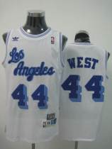 Mitchell and Ness Los Angeles Lakers -44 Jerry West Stitched White Throwback NBA Jersey Mitchell and Ness Los Angeles Lakers -44 Jerry West Stitched White Throwback NBA Jersey