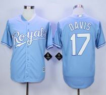 Kansas City Royals -17 Wade Davis Light Blue Alternate 1 New Cool Base Stitched MLB Jersey Kansas City Royals -17 Wade Davis Light Blue Alternate 1 New Cool Base Stitched MLB Jersey