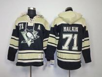 Pittsburgh Penguins -71 Evgeni Malkin Black Sawyer Hooded Sweatshirt Stitched NHL Jersey Pittsburgh Penguins -71 Evgeni Malkin Black Sawyer Hooded Sweatshirt Stitched NHL Jersey