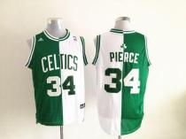 Boston Celtics -34 Paul Pierce Green White Split Fashion Stitched NBA Jersey Boston Celtics -34 Paul Pierce Green White Split Fashion Stitched NBA Jersey