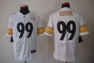 Nike Pittsburgh Steelers #99 Brett Keisel White Men's Stitched NFL Elite Jersey