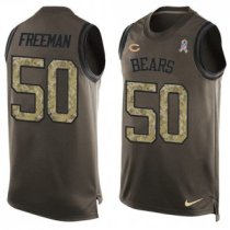 Nike Bears -50 Jerrell Freeman Green Stitched NFL Limited Salute To Service Tank Top Jersey Nike Bears -50 Jerrell Freeman Green Stitched NFL Limited Salute To Service Tank Top Jersey
