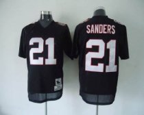 Mitchell And Ness Falcons 21 Deion Sanders Black Stitched Throwback NFL Jersey Mitchell And Ness Falcons 21 Deion Sanders Black Stitched Throwback NFL Jersey