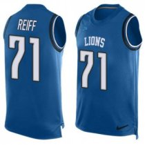 Nike Lions -71 Riley Reiff Blue Team Color Stitched NFL Limited Tank Top Jersey Nike Lions -71 Riley Reiff Blue Team Color Stitched NFL Limited Tank Top Jersey