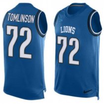 Nike Lions -72 Laken Tomlinson Blue Team Color Stitched NFL Limited Tank Top Jersey Nike Lions -72 Laken Tomlinson Blue Team Color Stitched NFL Limited Tank Top Jersey