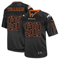 Nike Denver Broncos #92 Sylvester Williams New Lights Out Black Men's Stitched NFL Elite Jersey