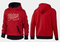 Minnesota Twins Pullover Hoodie Red & Black Minnesota Twins Pullover Hoodie Red & Black