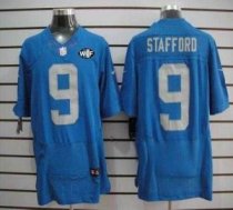 Nike Lions -9 Matthew Stafford Blue Alternate With WCF Patch Throwback Jersey Nike Lions -9 Matthew Stafford Blue Alternate With WCF Patch Throwback Jersey