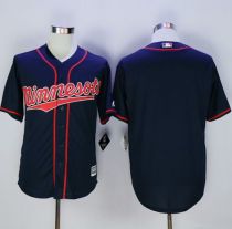 Minnesota Twins Blank Navy Blue New Cool Base Alternate Road Stitched MLB Jersey Minnesota Twins Blank Navy Blue New Cool Base Alternate Road Stitched MLB Jersey