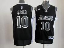 Los Angeles Lakers -10 Steve Nash Black White Stitched NBA Jersey Los Angeles Lakers -10 Steve Nash Black White Stitched NBA Jersey