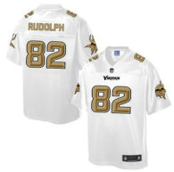 Nike Minnesota Vikings -82 Kyle Rudolph White NFL Pro Line Fashion Game Jersey